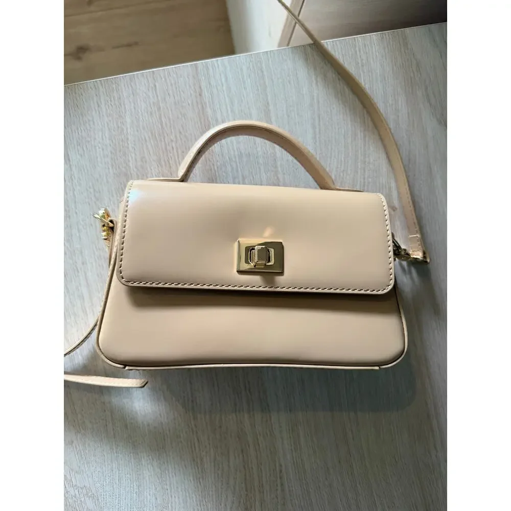 $178 New J Crew Leather Edie Top Handle Bag - Honey Brown - Picture 16 of 16